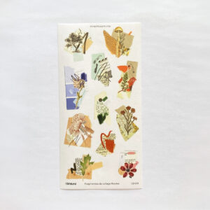 Fragmentos de collage florales